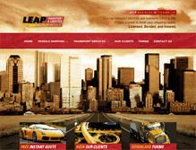 Tablet Screenshot of leaptransport.com